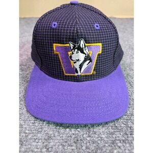 Logo Athletic Washington Huskies Hat Mens OSFA Purple Snapback NCAA Vintage